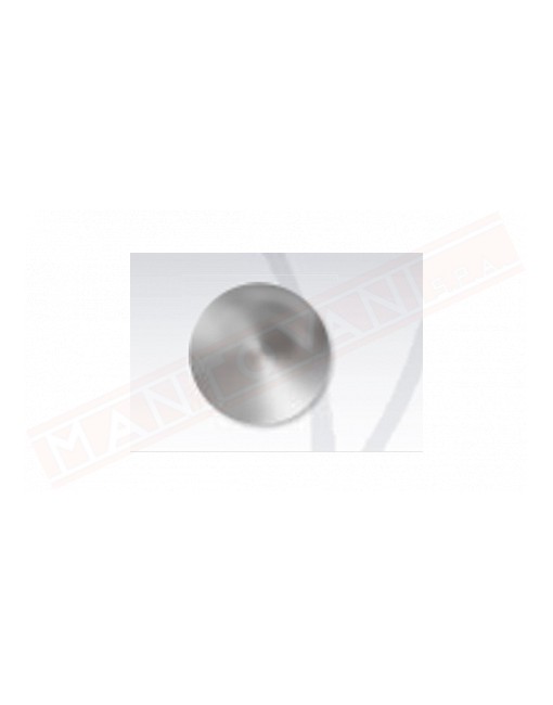 Borchia segnaletica per manto stradale in alluminio bombato diametro 10 cm gambo cm 10