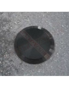 Borchia segnaletica per manto stradale in alluminio verniciato svasato diametro 8 o 10 cm gambo cm 10