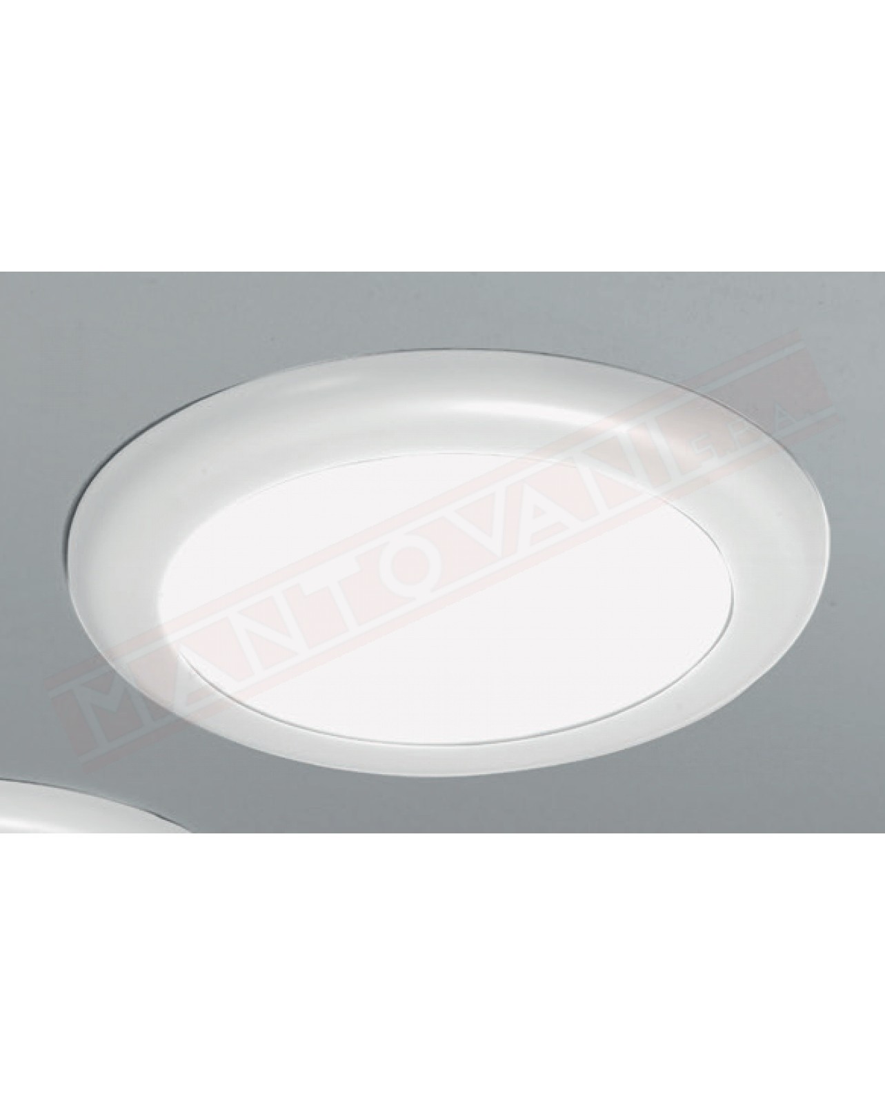 Novalux plafoniera\incasso led Crep Tondo 10-13-16W fino a 1826 lumen IP 20 classe enrgetica A diametro 235 h16+25 mm