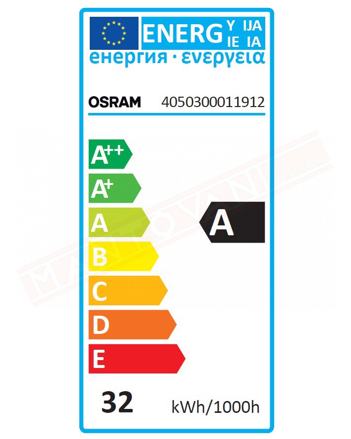 OSRAM DULUX D 26W\827 G24D-3 FS1 CLASSE ENERGETICA A