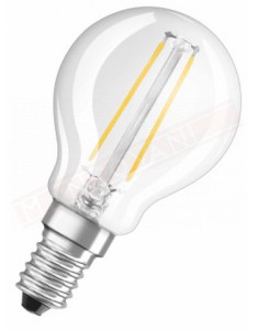 OSRAM LAMPADINA PARATHOM LED RETROFIT CLASSIC P 25 E14 CHIARA 827 CLASSE ENERGETICA A++ 2 W 230 LUMEN CHIARA