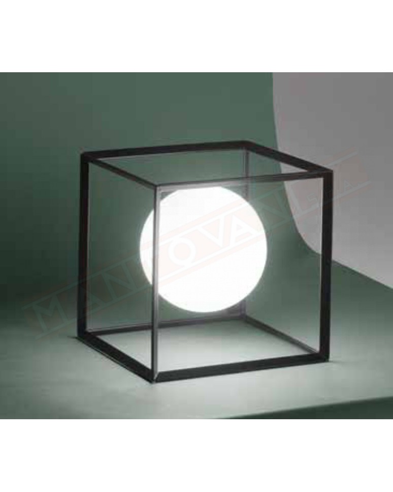 Perenz Cube lampada da tavolo nero 1xg9 15x15x15
