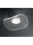 Perenz Medusa plafoniera in acrilico trasparente e metallo bianco led 30w 2046lm 3000k diametro 50cm