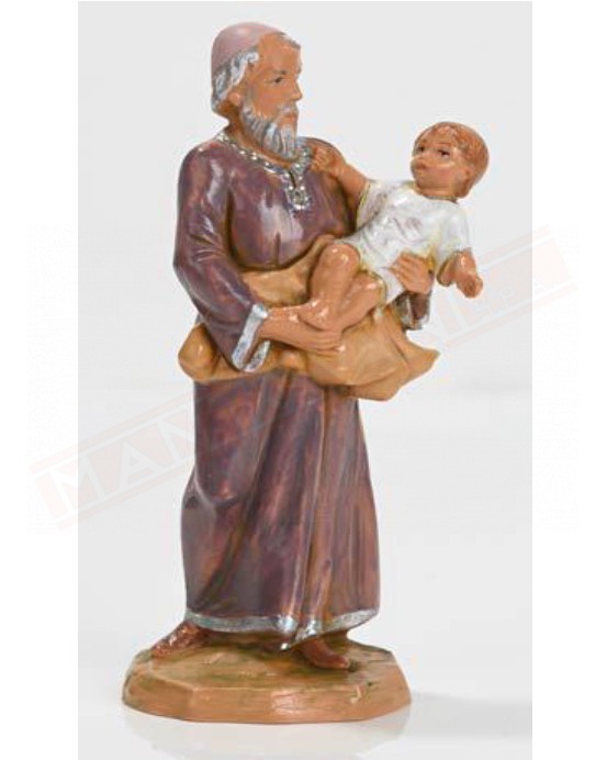 Fontanini profeta con bambino in braccio statuina del presepe edizione limitata 2023