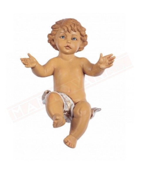 Fontanini bambino adatto per statuine del presepe da cm 45 . gesu' bambino per nativita' da cm 45 tipo legno