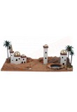 Paesaggio arabo con minareti e palme 55x25x20