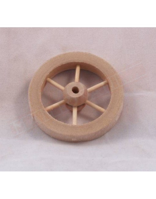 Ruota in legno diametro 5,5 cm per presepe