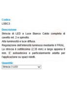 STRISCIA LED 3 LED BIANCO CALDO PER PRESEPE