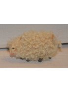 Melu' pecora per statuine presepe cm 8 con lana con muso che guarda in basso