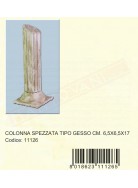 Colonna in marmo spezzata. Coloanna rotta effetto marmo per simulare tempio diroccato