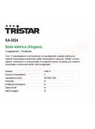 Smartwares Tristar stufetta alogena da 400 800 1200 w oscillante