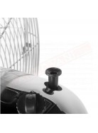 Tristar ventilatore a piantana cromato diametro 40 cm con motore 50 w a tre velocità con 4 pale