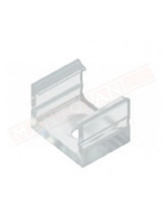 Clip in plastica trasparente per profilo alluminio tipo D prezzo pezzo singolo