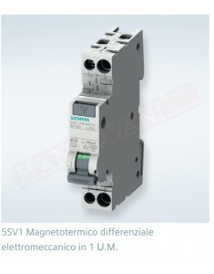 magnetotermico differenziale 16 A 1 modulo 4.5ka tipo AC 30 MA elettromeccanico