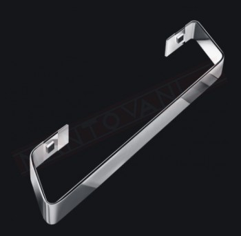 Tl.bath Flesso metal portasalviette fissaggio con vite e tassello 353x25x76 mm in ottone cromato